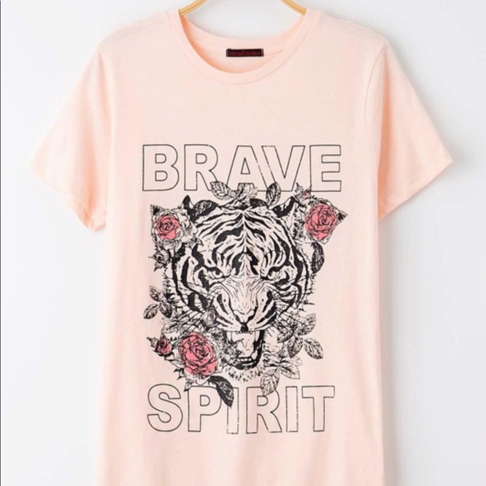 Tiger Print ‘Brave Spirit’ Tee